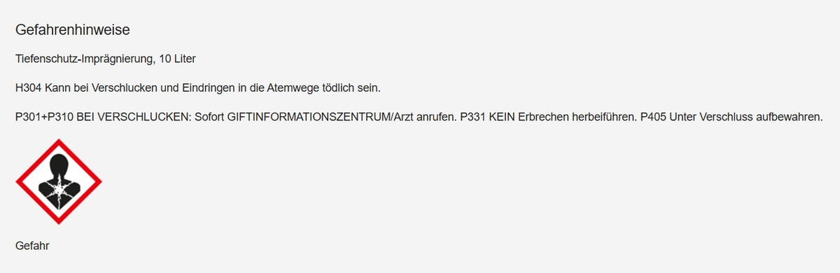 p405 unter verschluss aufbewahren Tiefenschutz-Imprägnierung für Steinzeug usw. – Multiflextools