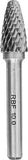 Hartmetall-Frässtift, Rundbogenform