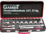 GAMBIT Tools Steckschlüssel-Satz 1/2", 27-teilig