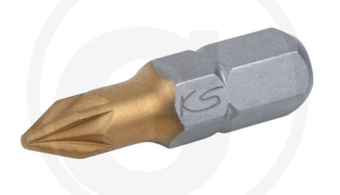 KS Tools 1/4" TIN Bit PZ, 25mm