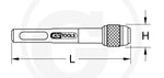 KS Tools 1/4" Magnetischer SDS-Schnellwechsel-Bit