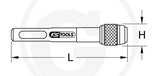 KS Tools 1/4" Magnetischer SDS-Schnellwechsel-Bit