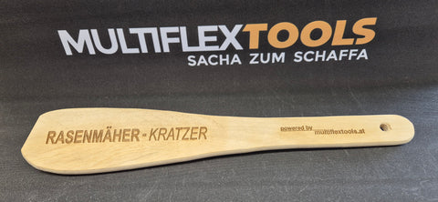 Rasenmäher-Kratzer zur Reinigung des Mähdecks