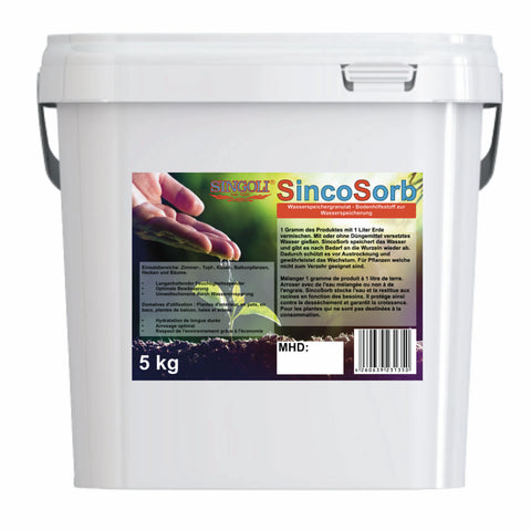 SincoSorb, Wasserspeichergranulat - Bodenhilfsstoff