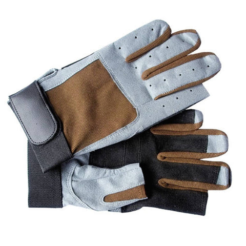 Handschuhe für Techniker-Mechaniker, braun-grau